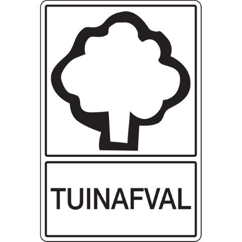 Recyclagepictogram - Tuinafval - TUINAFVAL