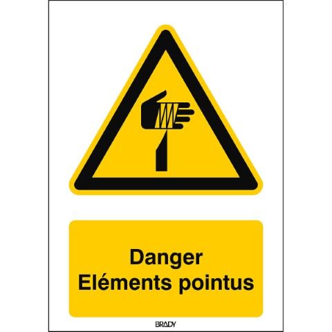 ISO 7010 Pictogrammen - Danger: éléments pointus