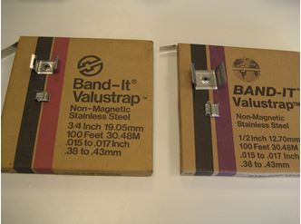 BANDIT BANDEN RVS VALUSTRAPBAND 19,05 MM PER LM