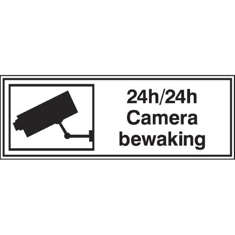 Informatietekens - 24h/24h Camerabewaking - 24h/24h Camera bewaking