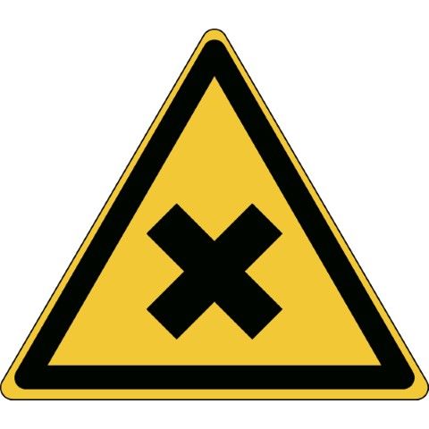 Pictogram voor identificatie van gevaarlijke stoffen - Schadelijke of irriterende stoffen