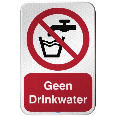 ISO-veiligheidspictogram – Geen drinkwater