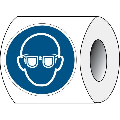 ISO Veiligheidspictogram - Oogbescherming verplicht