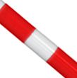 PAAL DIA 76 L 4.00M / ROOD/WIT