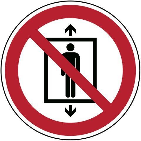 ISO Veiligheidspictogram - Personenvervoer verboden