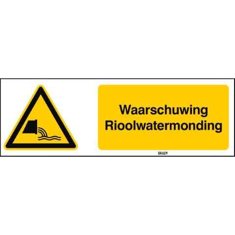 ISO Veiligheidspictogram - Waarschuwing – Rioolwatermonding
