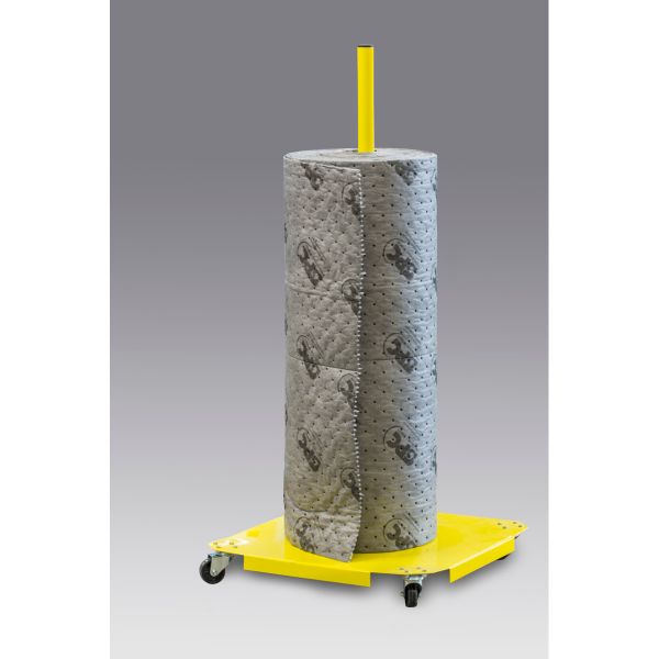 VERTICALE ROLDISPENSER ROLLEN TOT 1 M BREED GEEL