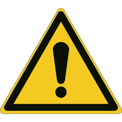 ISO Veiligheidspictogram - Waarschuwing
