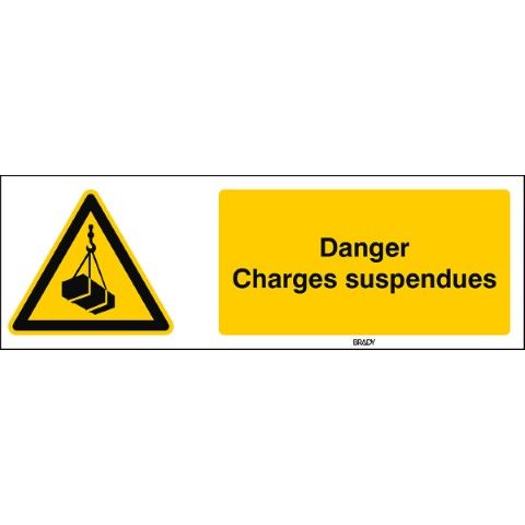 ISO 7010 Pictogrammen - Danger; Charges suspendues