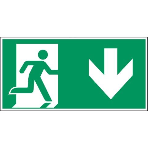 Nooduitgang (rechts) – veiligheidspictogram