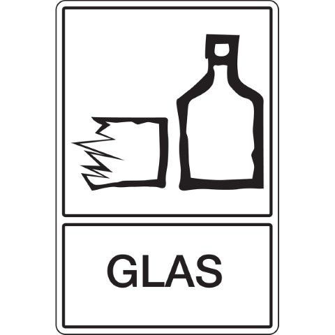 Recyclagepictogram - Glas - GLAS