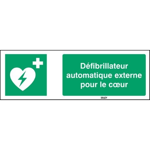 ISO 7010 Pictogrammen - Défibrillateur automatique externe pour le cœur