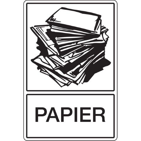 Recyclagepictogram - Papier - PAPIER