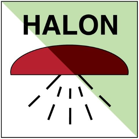 Ruimte beveiligd met Halon 1301 – IMO