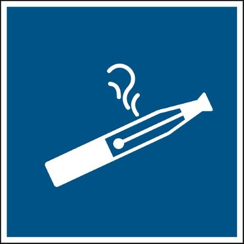Informatiepictogram – E-sigaretten toegestaan