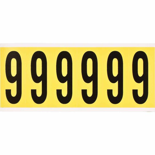 Identieke cijfer- of letterkaarten voor binnengebruik