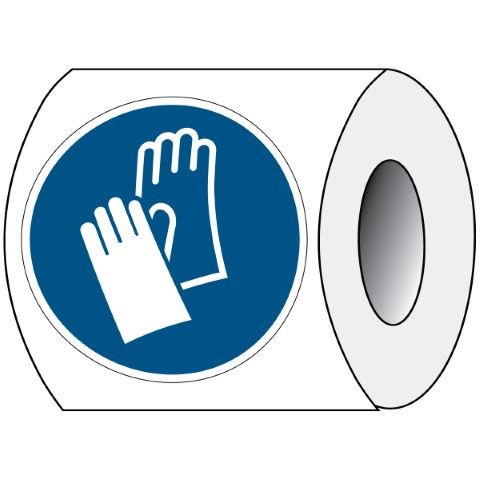ISO Veiligheidspictogram - Veiligheidshandschoenen verplicht