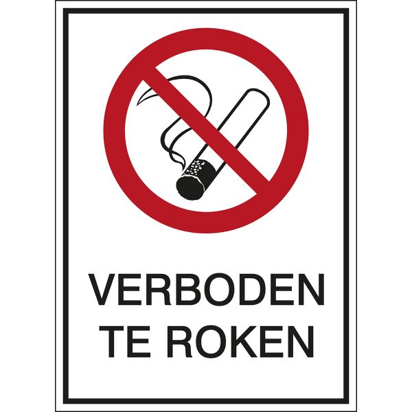 A4 Sign - Verboden te roken