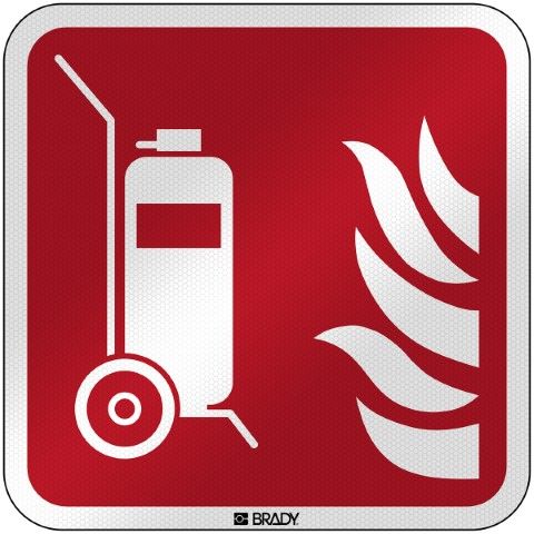ISO-veiligheidspictogram – Mobiele brandblusser