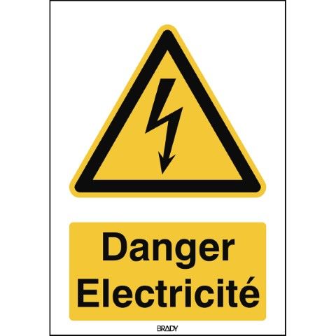 ISO 7010 Pictogrammen - Danger; Electricité