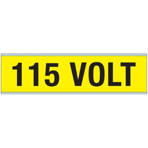 Waarschuwingspictogram - Voltagemerkers - 115 VOLT