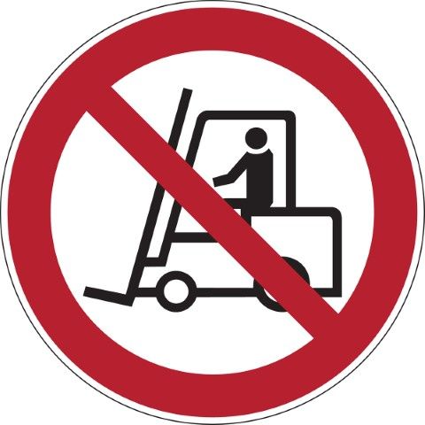 Verbodspictogram - Verboden voor transportvoertuigen